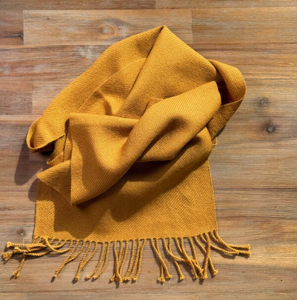 Alpaca Sjaal Mosterd
