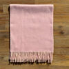 Alpaca Sjaal Dubbelzijdig Roze / Rozenhoutkleur
