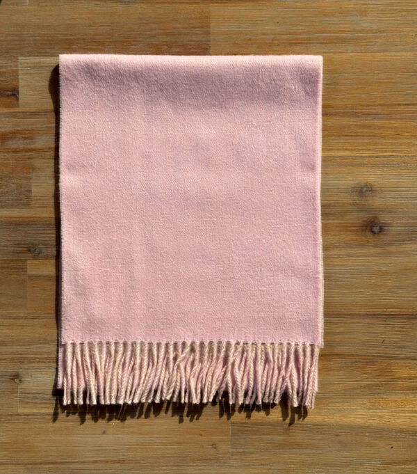 Alpaca Sjaal Dubbelzijdig Roze / Rozenhoutkleur