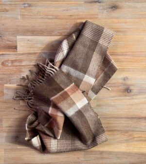 Alpaca Sjaal Bruin Chocolate Tartan