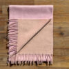 Alpaca Sjaal Dubbelzijdig Roze / Rozenhoutkleur