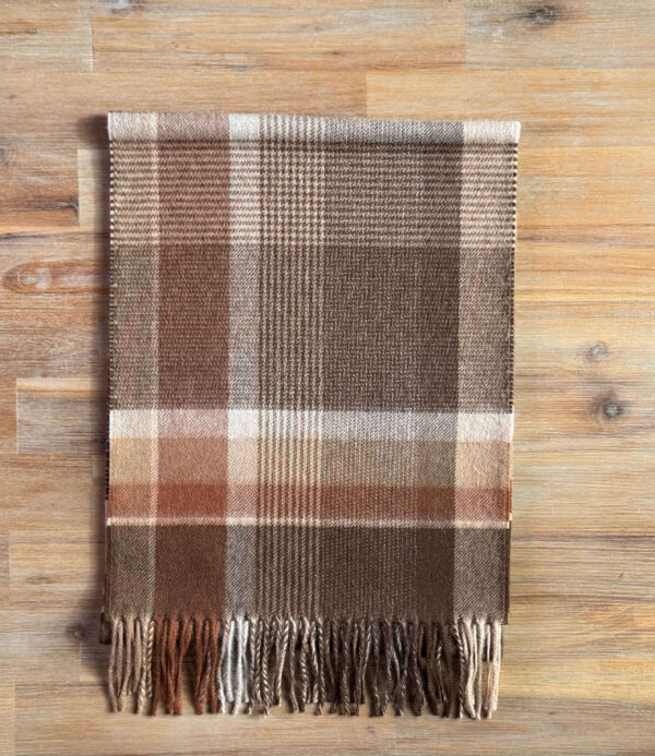 scarve tartan Alpaca Sjaal Bruin Chocolate Tartan