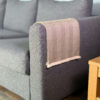 Alpaca Plaid Natuurlijk Chocolade Bruin met Visgraatpatroon