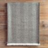 Alpaca Plaid Licht Olijfgroen met Visgraatpatroon
