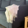 blanket throw withe fringes Alpaca Plaid Natuurlijk Wit met decoratieve franjes