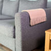 throw alpaca fringes sand Alpaca Plaid Natuurlijk Zandkleur met decoratieve franjes