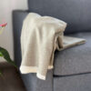 Alpaca Plaid Licht Olijfgroen met Visgraatpatroon