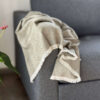 Alpaca Plaid Licht Olijfgroen met Visgraatpatroon