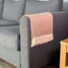 throw sand herringbone Alpaca Plaid Natuurlijke Zandkleur met Visgraatpatroon